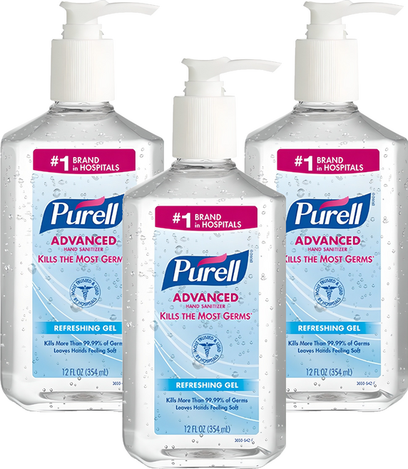퓨렐 손소독제, 354ml, 3개