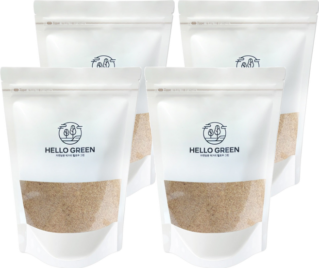 헬로우그린 볶은 아마씨 분말, 4개, 300g