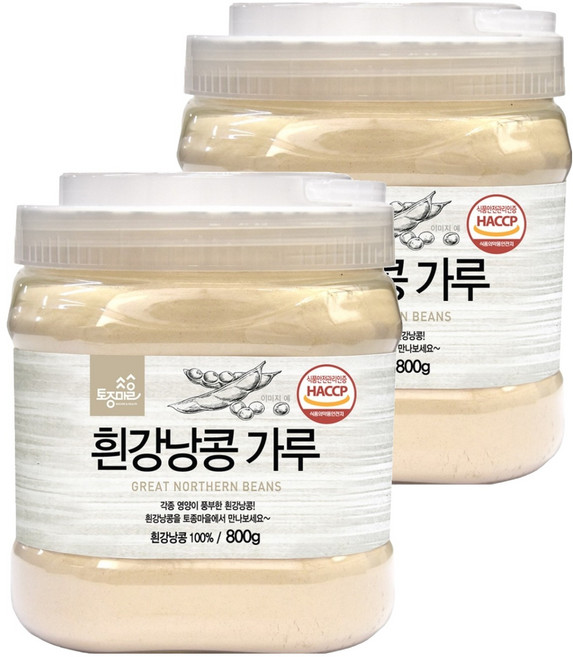토종마을 흰강낭콩 가루, 2개, 800g
