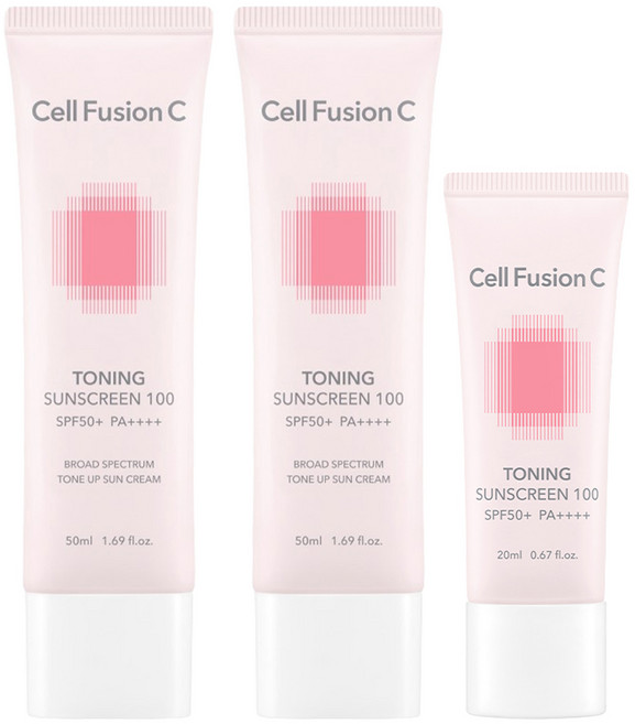 셀퓨전씨 토닝 썬스크린 SPF50+ PA++++ 세트, 50ml, 1개