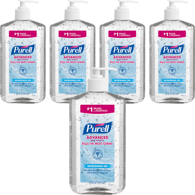 퓨렐 손소독제, 591ml, 5개