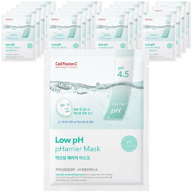 셀퓨전씨 약산성 패리어 마스크팩, 1개입, 20개
