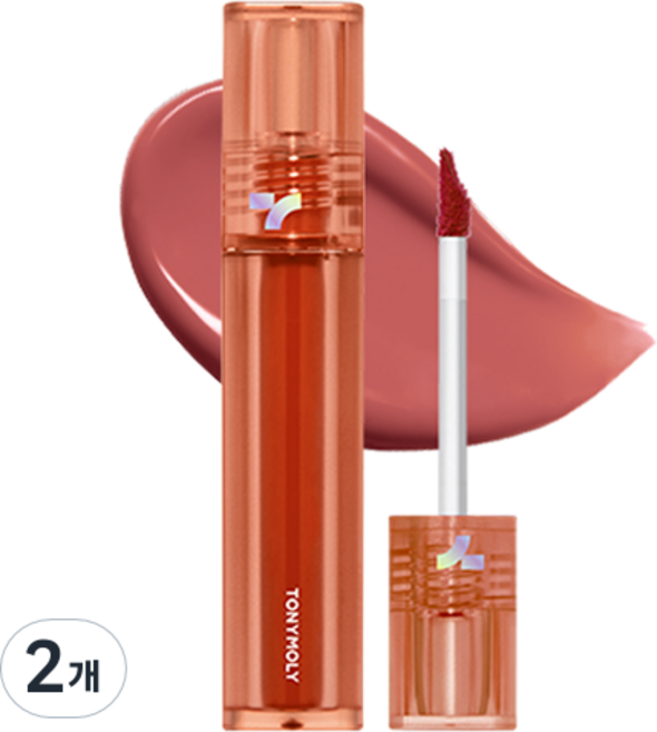 토니모리 퍼펙트 립스 쇼킹 립틴트, N08 로즈쇼킹, 2개