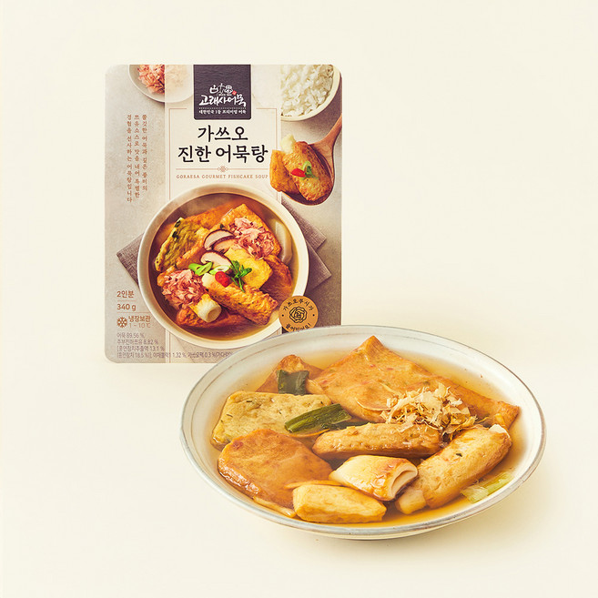 고래사어묵 가쓰오 진한 어묵탕, 340g, 1개