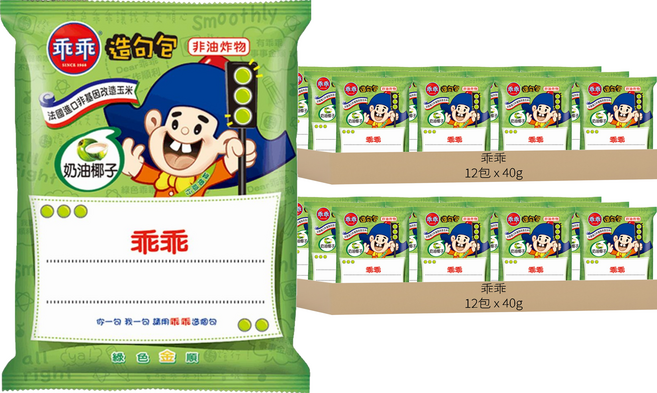 乖乖 玉米脆條 奶油椰子, 40g, 24包