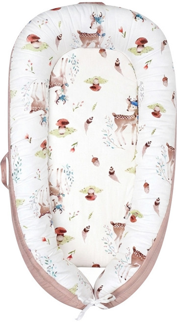 vanibaby 母嬰生活 嬰兒床中床, 溫馨小鹿 白色