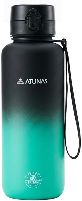 ATUNAS 歐都納 漸層炫彩運動瓶 A1KTEE06N 275g, 黑森綠, 1.5L, 1瓶