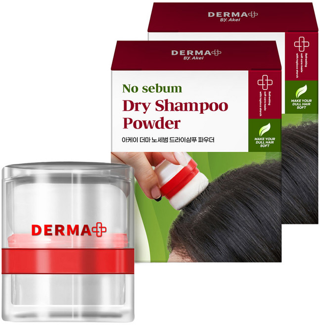 아케이 더마 노세범 헤어 드라이샴푸 파우더 프루츠향, 4g, 2개