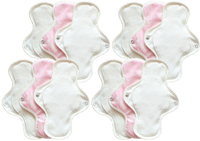 코튼리퍼블릭 날개형 면생리대, 3개입, 4개