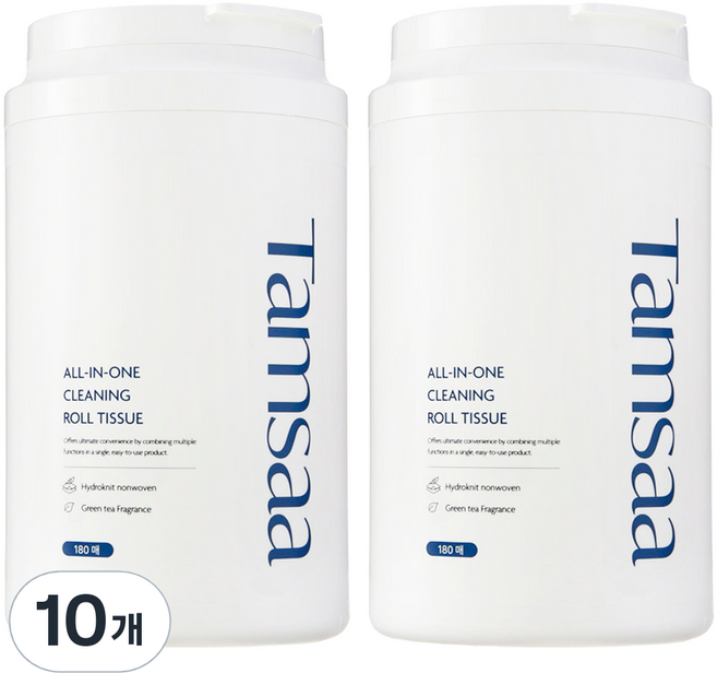 탐사 올인원 청소 세정 롤티슈 180p, 10개