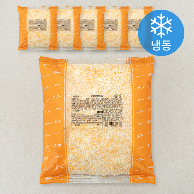 코다노 엔젤 헤어 모짜렐라치즈 MC82 (냉동), 1kg, 1개입, 6개