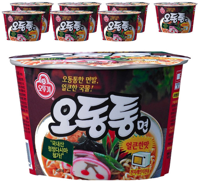 오뚜기 오동통면 용기 100g, 8개