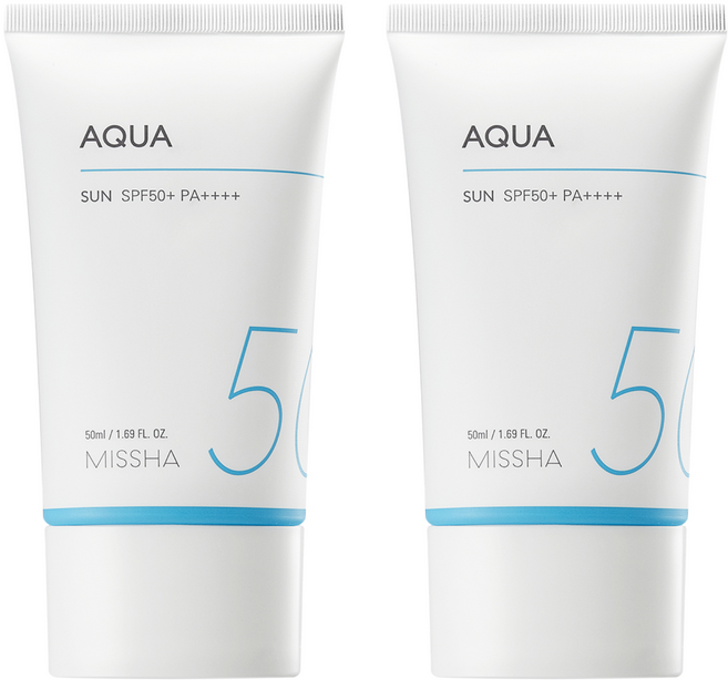 미샤 올 어라운드 세이프 블록 아쿠아 선크림 SPF50+ PA++++, 50ml, 2개
