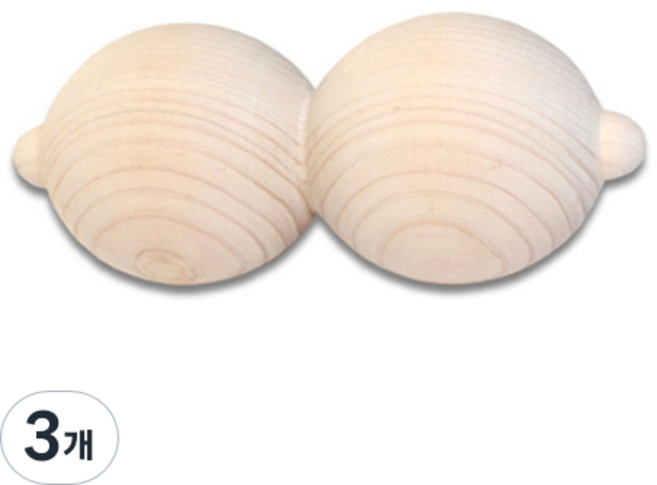 JAYJUN 扁柏木雙球, 3個, 混合顏色