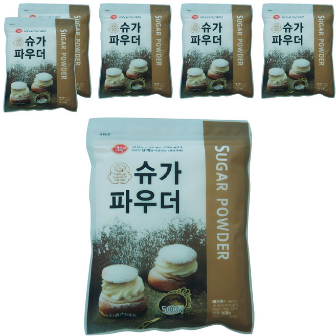 Haegawon Sunshine Narae 糖粉, 500g, 6個