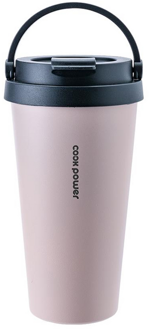 cook power 鍋寶 316陶瓷手提隨行杯, 星辰粉, 540ml, 1個