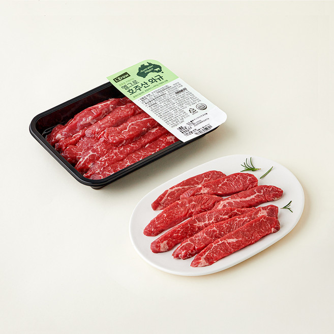 엘그로 호주산 와규 플랭크 스테이크 구이용 (냉장), 1개, 300g