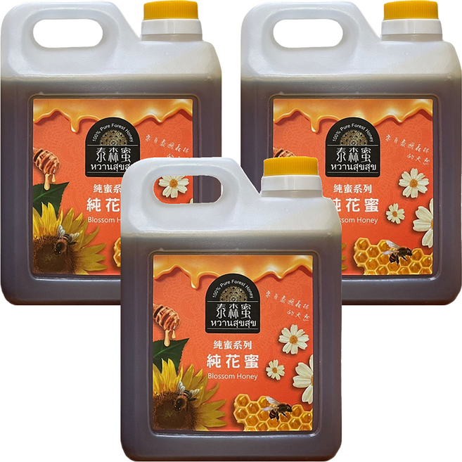 Thai Forest Honey 泰森蜜 龍眼純花蜜, 1.2kg, 3桶
