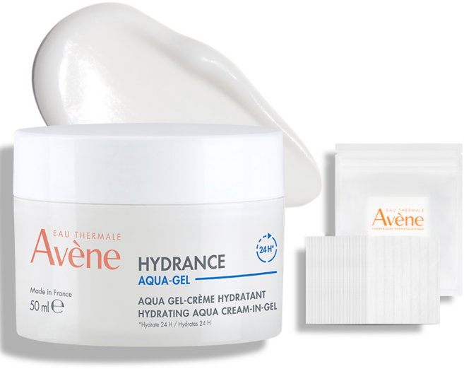 아벤느 이드랑스 아쿠아 크림 인 젤 수분크림 EX 50ml + 화장솜 20매, 1개