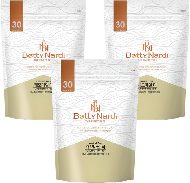베티나르디 캐모마일 티, 1g, 30개입, 3개
