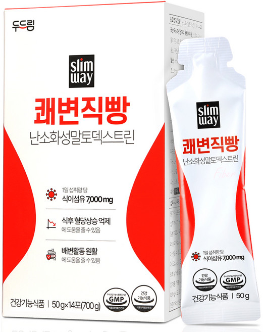 슬림웨이 쾌변직빵 배변활동도움 혈당상승억제 식이섬유 14p, 700g, 1개