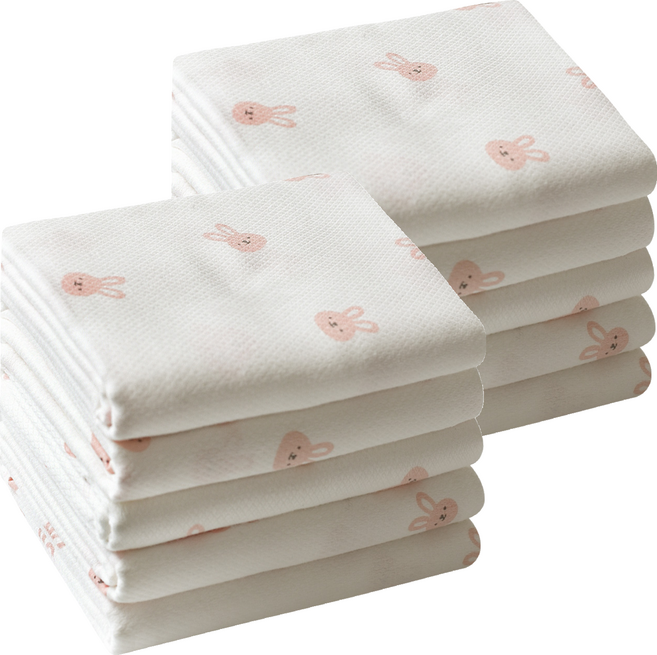 베이비앤아이 소프트 사각 천기저귀, 바니, 10개