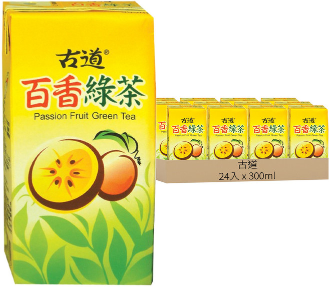 古道 百香綠茶, 300ml, 24入