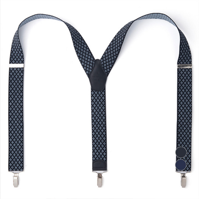 블랑플뢰르 남성용 럼버스 베이직 서스펜더 멜빵 S001