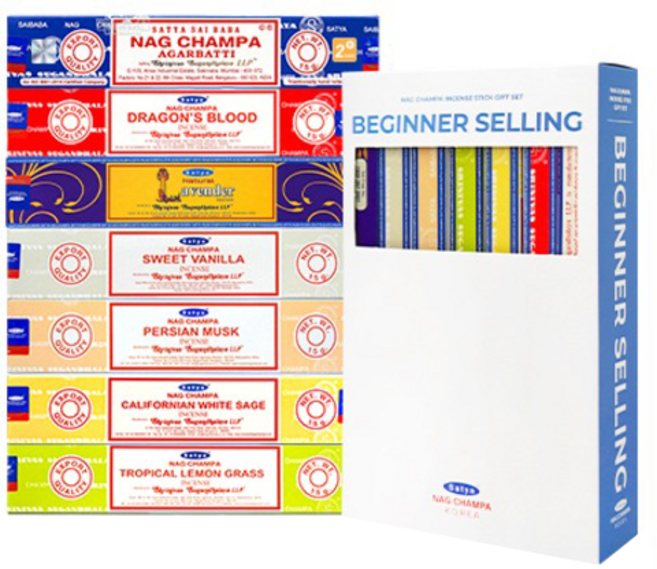 나그참파코리아 인센스 스틱 기프트 7p 세트, 비기너