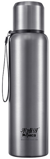 Miyaco 米雅可 Koruto 316不銹鋼真空保溫瓶, 不銹鋼色, 800ml, 1個