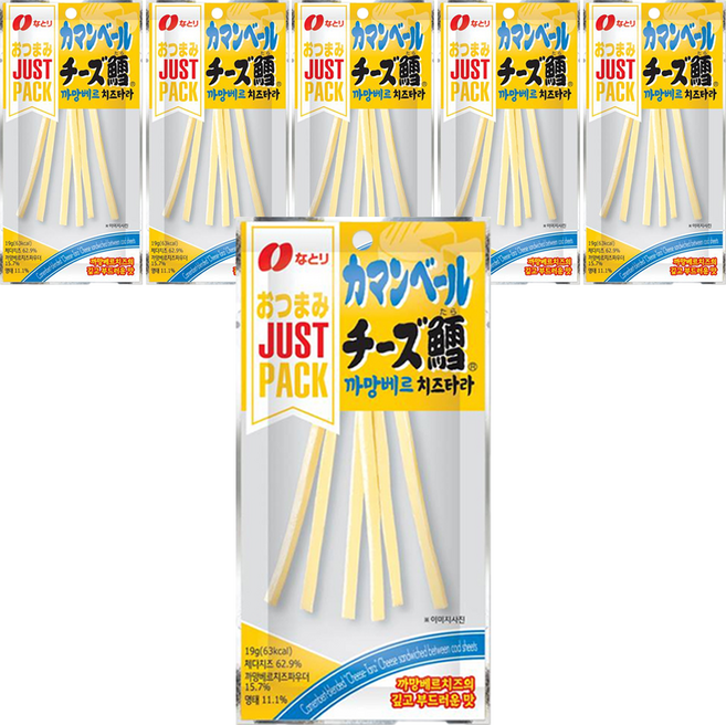 NATORI 까망베르 치즈타라, 6개, 19g