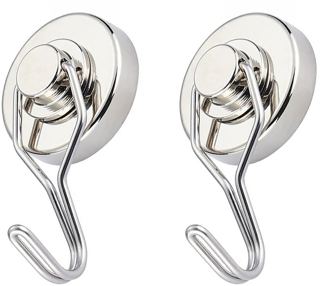 Need LOHAS 享樂活 360° 多向超強磁鐵掛勾 36mm, 銀色, 2個