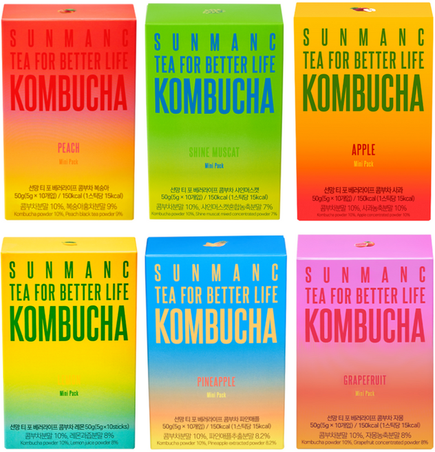 선망 콤부차 6종 세트, 5g, 60개입, 1세트