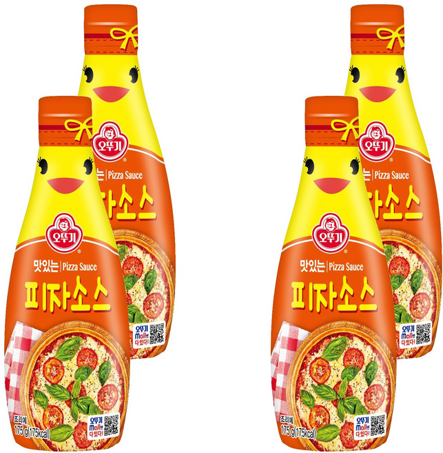 오뚜기 맛있는피자소스, 4개, 175g