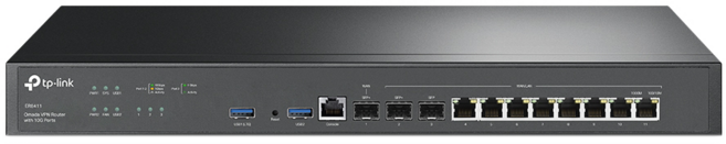 tp-link Omada VPN雲端管理路由器 10G SFP+ WAN 商辦/企業適用, ER8411, 1台