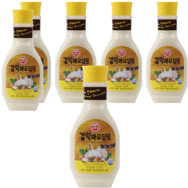 오뚜기 갈릭마요 딥핑소스, 240g, 6개