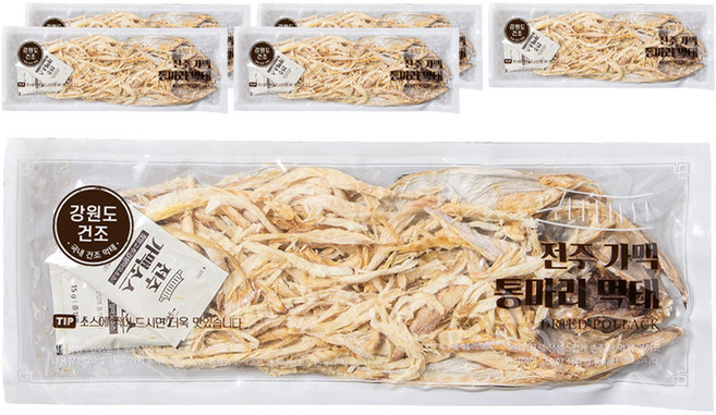 전주가맥 국내건조 통마리 먹태, 120g, 6개