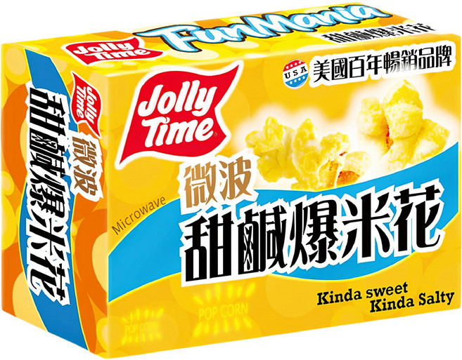 Jolly Time 甜鹹口味爆米花 FunMania, 300g, 1盒
