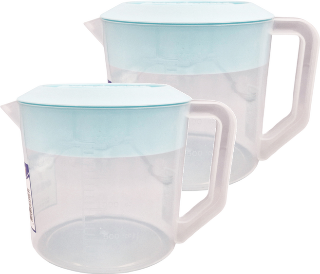 KEYWAY 聯府 塑膠冷水壺 230 x 165 x 160mm 2件組, 藍色, 2.5L, 1組