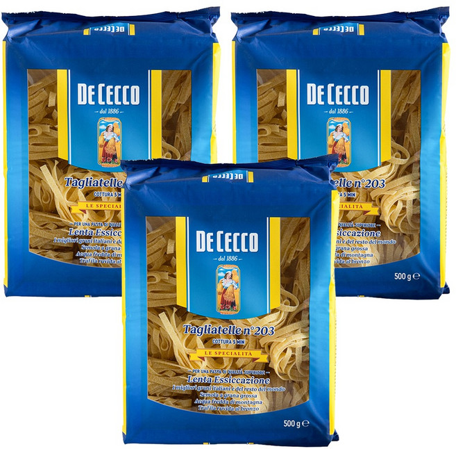 데체코 딸리아뗄레 파스타, 500g, 3개