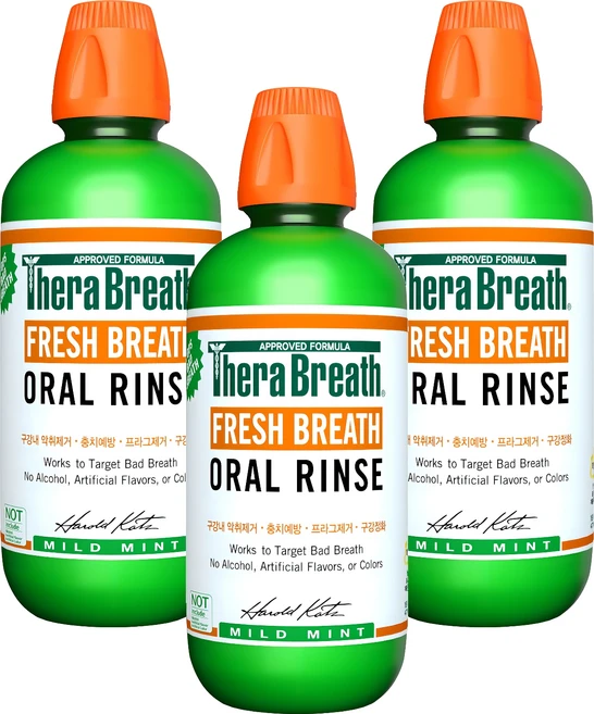 테라브레스 마일드 민트 구강청결제, 473ml, 3개 - 쿠팡