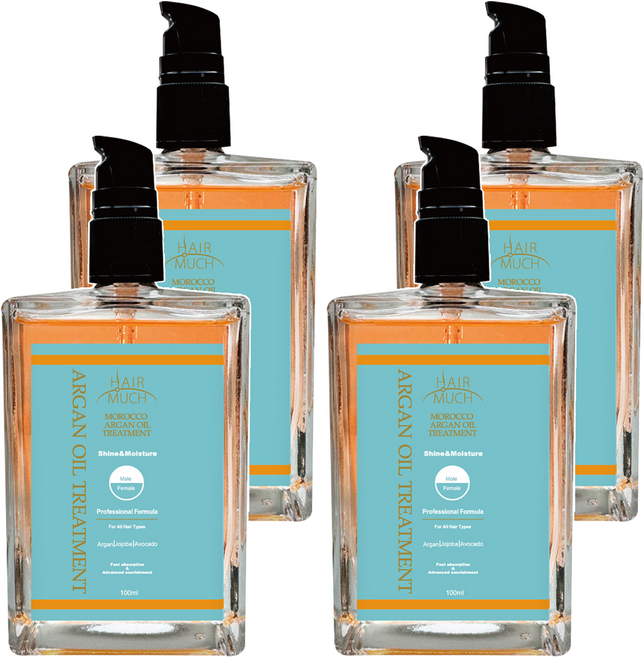 HAIR MUCH 摩洛哥堅果護髮油, 100ml, 4瓶