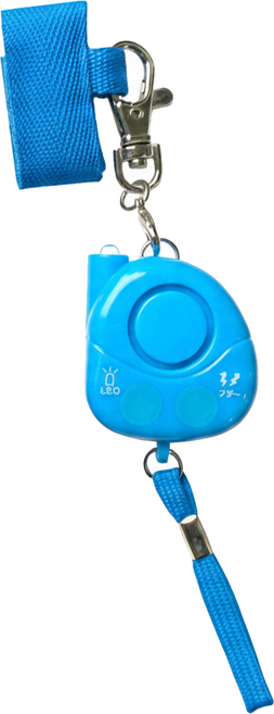 GINCHO 銀鳥 小惡魔二代 92分貝防水隨身警報器 ALM-92-M-01 藍色, 1個