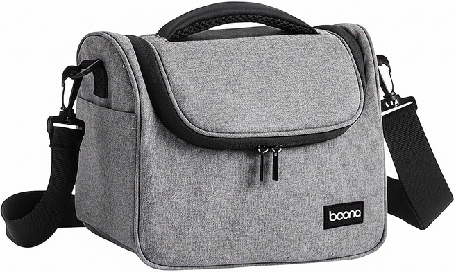 baona 包納 數位單眼相機包 1機1鏡 中號 25 x 21 x 16cm 470g, 灰色, 1個