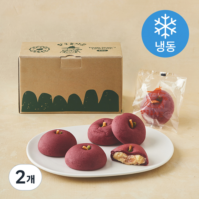 양구농사꾼 사과빵 (냉동), 100g, 2개, 5개입