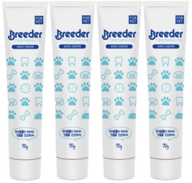 브리더 크린치약 치킨향, 70g, 4개