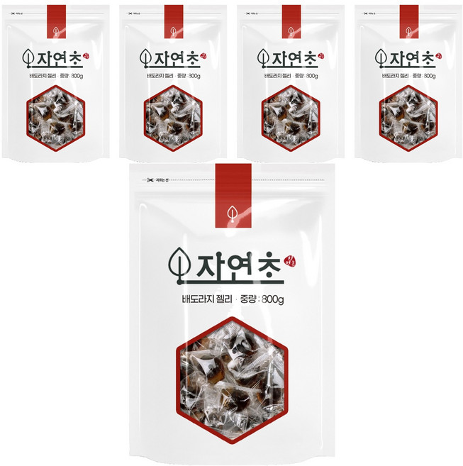 자연초 배도라지 젤리, 5개, 800g