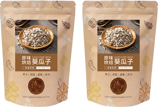 臻御行 原味烘焙葵瓜子, 2個, 300g