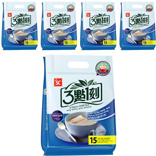 3點1刻 經典伯爵奶茶, 20g, 15包, 5袋