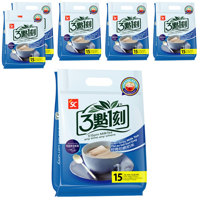 3點1刻 經典伯爵奶茶, 20g, 15包, 6袋